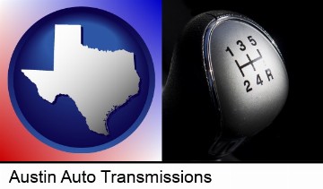 a 5-speed transmission shift knob in Austin, TX