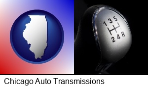 Chicago, Illinois - a 5-speed transmission shift knob