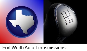 Fort Worth, Texas - a 5-speed transmission shift knob