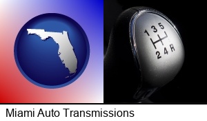 Miami, Florida - a 5-speed transmission shift knob