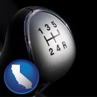 a 5-speed transmission shift knob - with CA icon