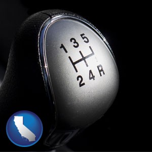 a 5-speed transmission shift knob - with California icon