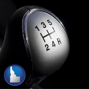 a 5-speed transmission shift knob - with Idaho icon