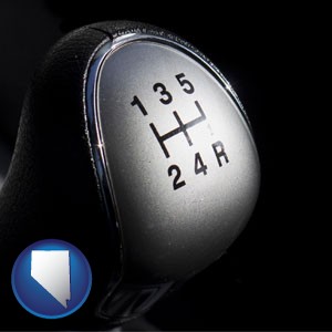 a 5-speed transmission shift knob - with Nevada icon