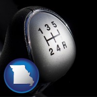 missouri map icon and a 5-speed transmission shift knob