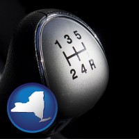 a 5-speed transmission shift knob - with NY icon