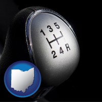 ohio map icon and a 5-speed transmission shift knob